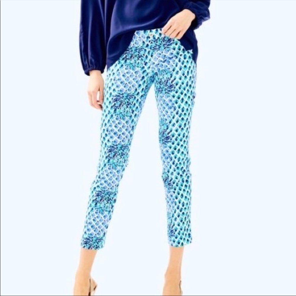 Lilly Pulitzer Textured Kelly Pants